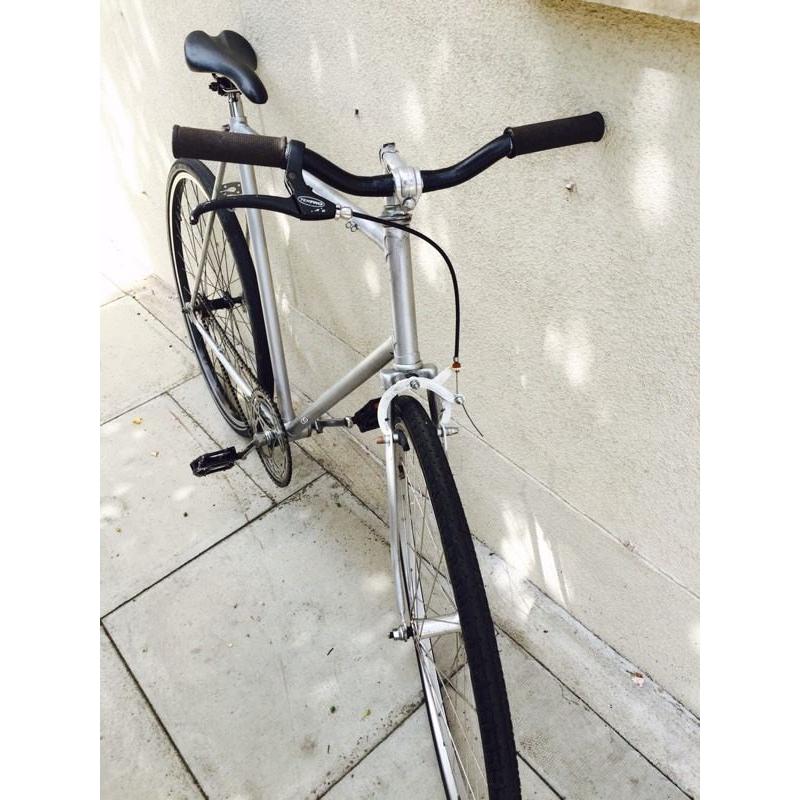 Single speed track bike ( silver ) vx