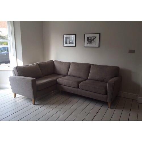 NEW grey cargo corner sofa