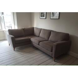NEW grey cargo corner sofa