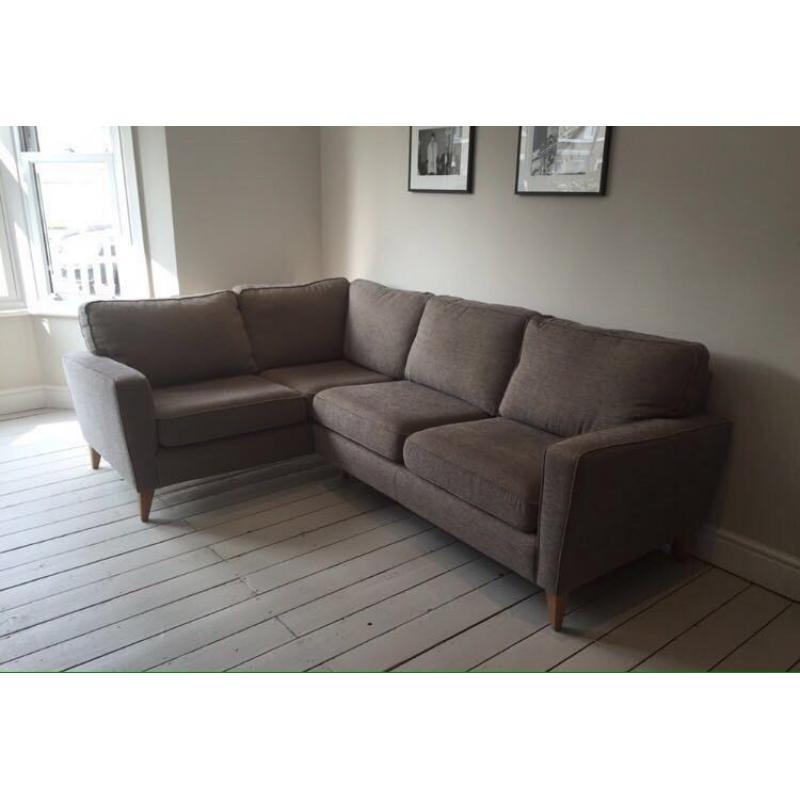 NEW grey cargo corner sofa