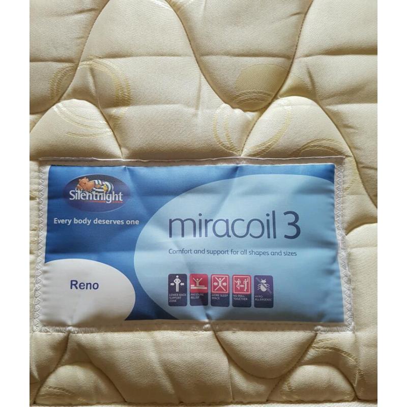 Mattress. Double size. 4.6. Silentnight Miracoul 3