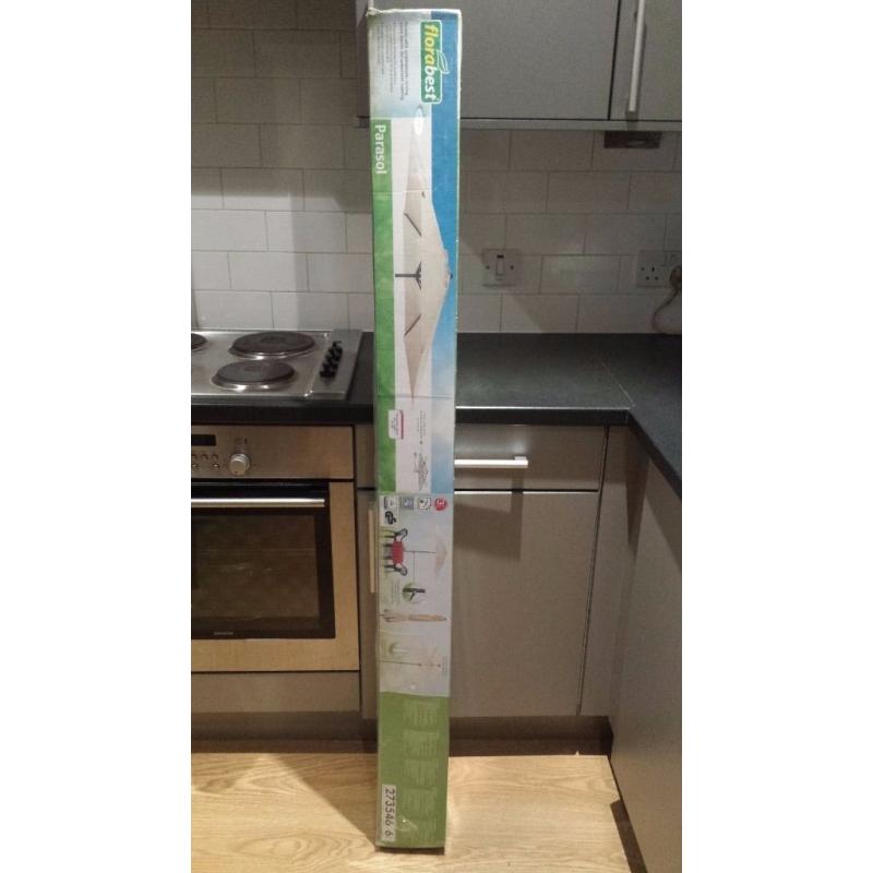 FLORABEST® Parasol Ø300x 249cm ( BRAND NEW SEALED )
