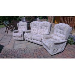 Three piece suite , lazy boy sofa and two chairs