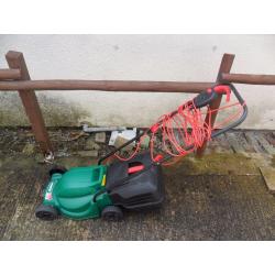 Qualcast Electric lawnmower - powered by bosch