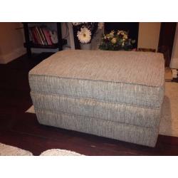 4 seater sofa and pouf