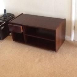 Dark wood unit