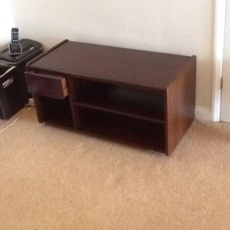 Dark wood unit