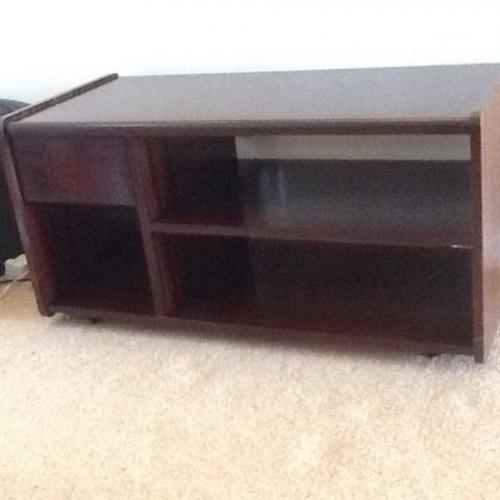 Dark wood unit