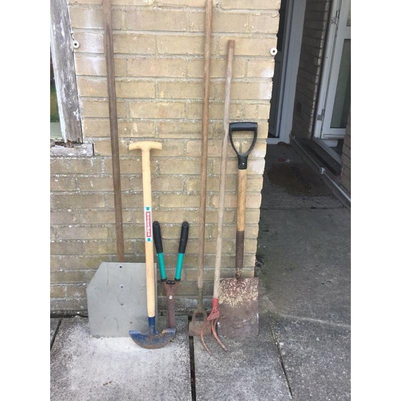 Various garden tools