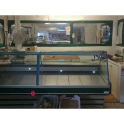 Display fridge meat counter chiller