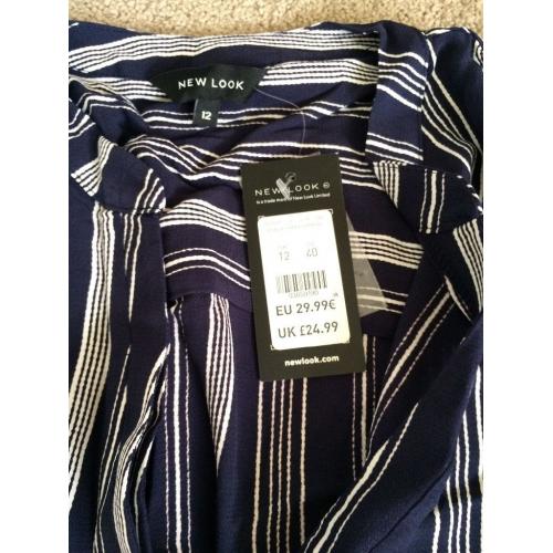 BN NEW LOOK ladies shirt dress size 12