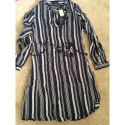 BN NEW LOOK ladies shirt dress size 12