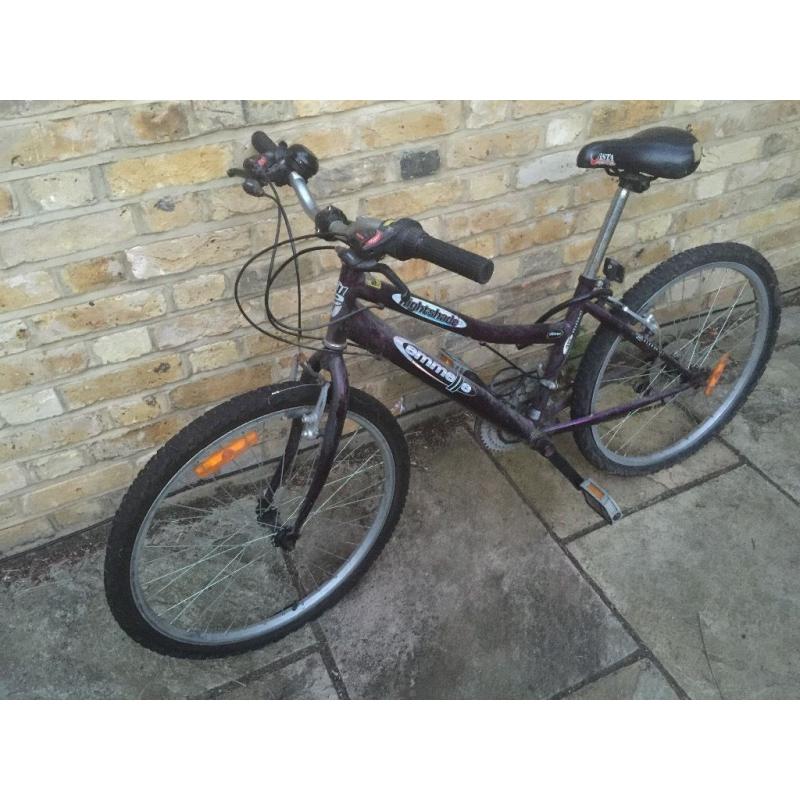 Small women's Emelle nightshade bicycle 5 gears