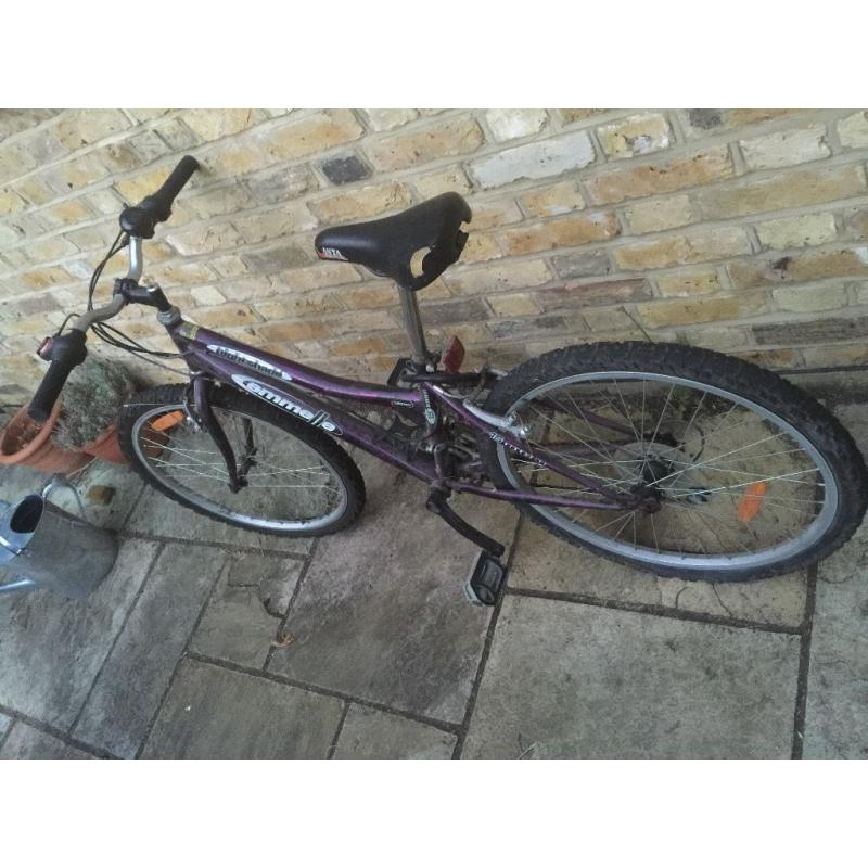 Small women's Emelle nightshade bicycle 5 gears