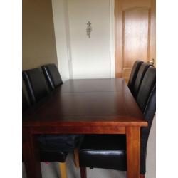 Dining table and 4 chairs