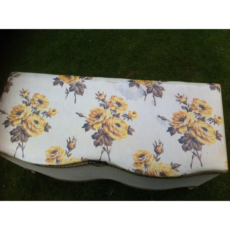 Lovely vintage ottoman by Blind-Craft