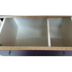 Ikea navy wooden unit