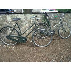 Vintage Raleigh bikes