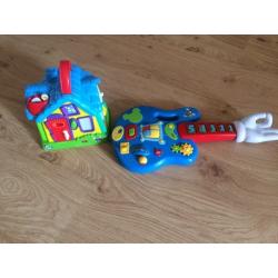 Mickey mouse guitar and house