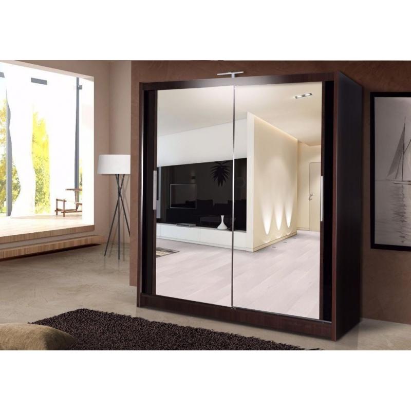 White Chicago Sliding Door German Wardrob