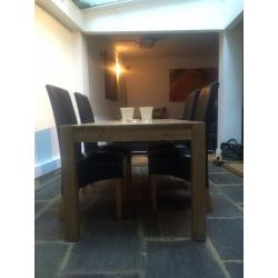 Oak dining table