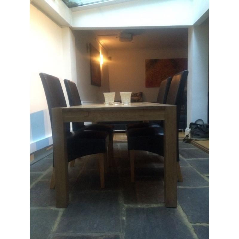 Oak dining table