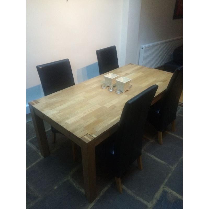 Oak dining table