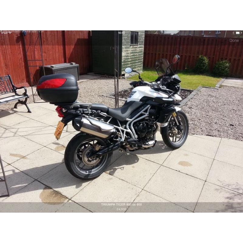 Triumph Tiger 800cc ... 2011 60reg with 10k miles