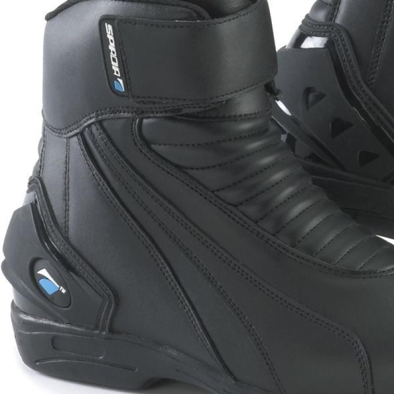 New Spada Icon WP Boots - Black (Unisex short style waterproof leather touring boot)