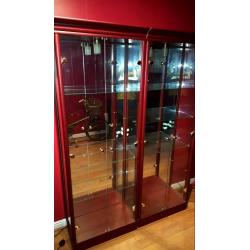 Glass display cabinets