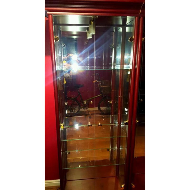 Glass display cabinets