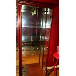 Glass display cabinets