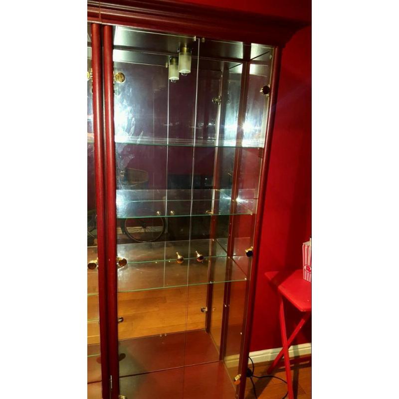 Glass display cabinets