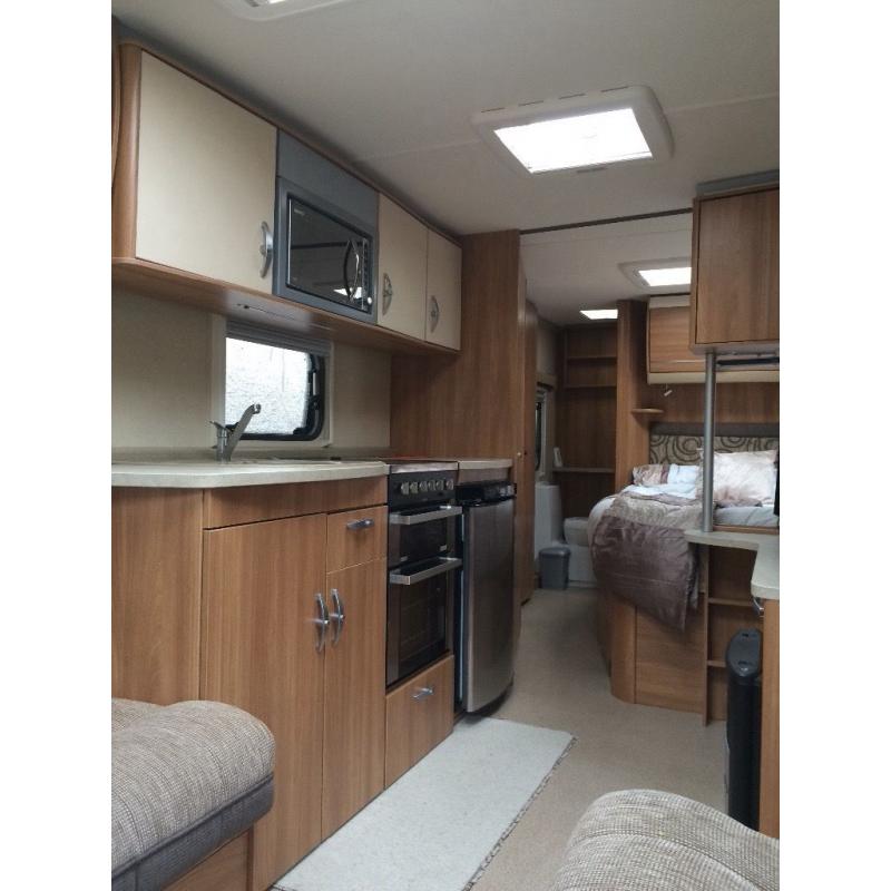 Caravan 2012 swift challenger 620sr 4 berth double axle fixed bed alko hitch Dorema porch awning
