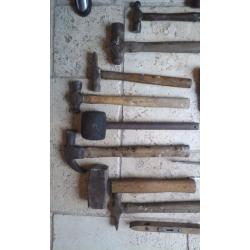 Mixture of old vintage tools