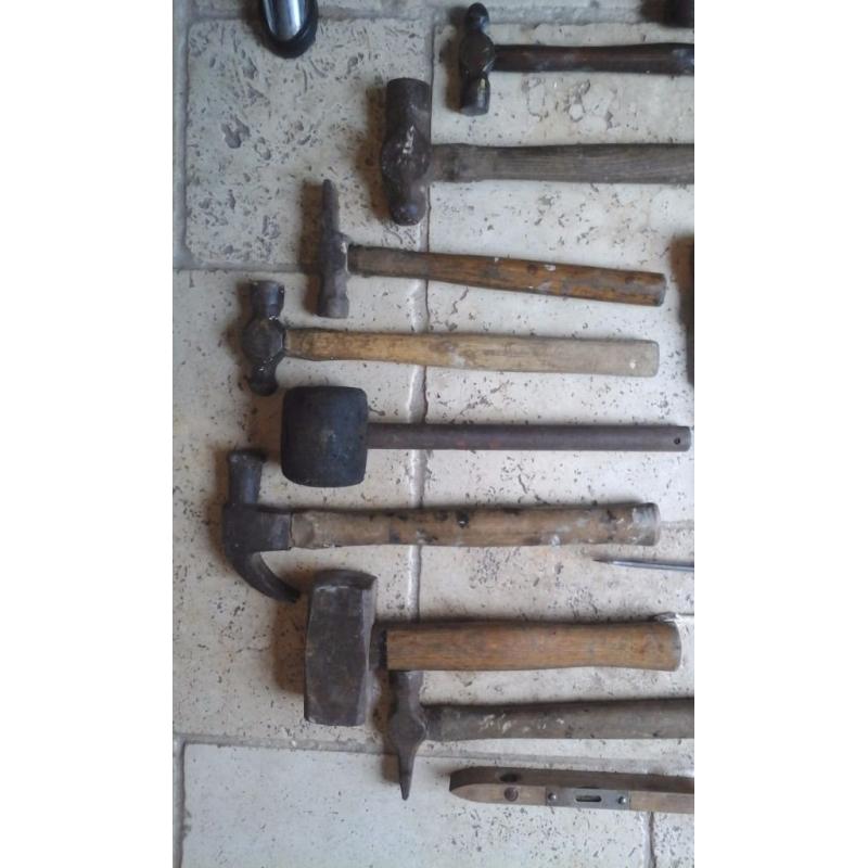 Mixture of old vintage tools