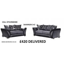 Malaysia 3+2 sofa set, black or brown, FREE STORAGE POUFFE WITH EVERY ORDER, all sofas guaranteed