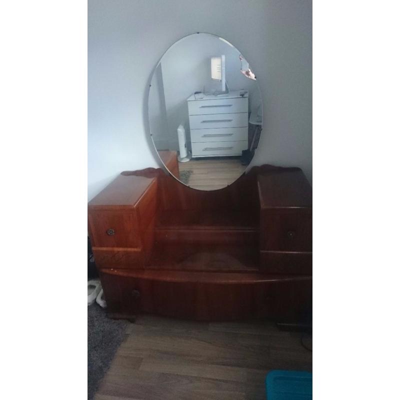 Vintage dressing table with stool