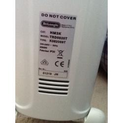 DDelonghi portable oil filled radiator
