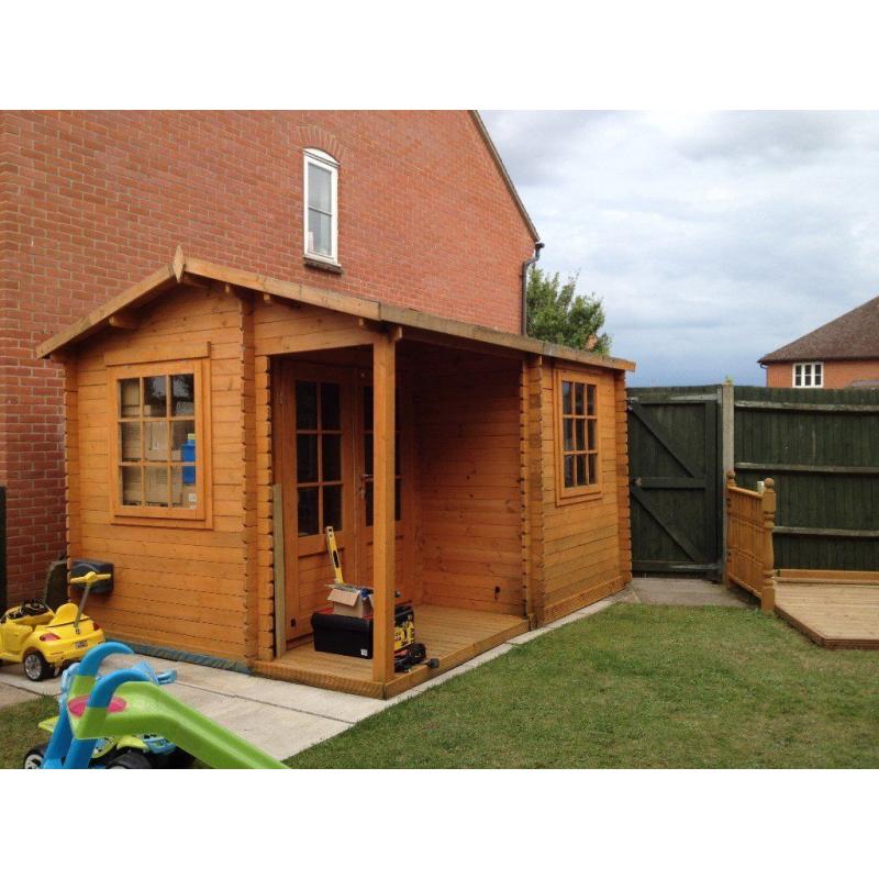 Summer House 4m x 3m 28mm Log Construction