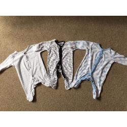 Baby boy sleepsuits first size