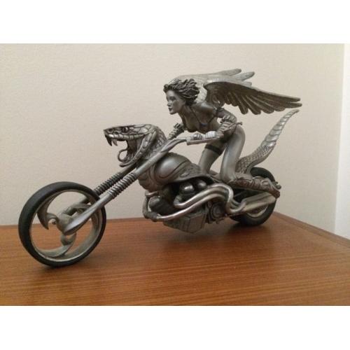 mistress and motorcycle fantasy collection pewter