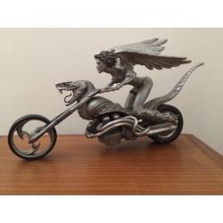 mistress and motorcycle fantasy collection pewter
