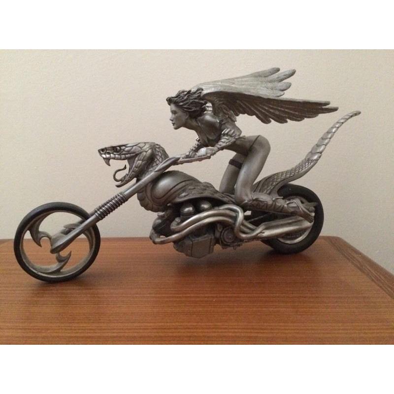 mistress and motorcycle fantasy collection pewter