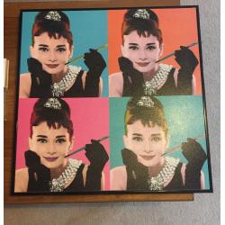Audrey Hepburn- Framed Artwork - Pop Art Style