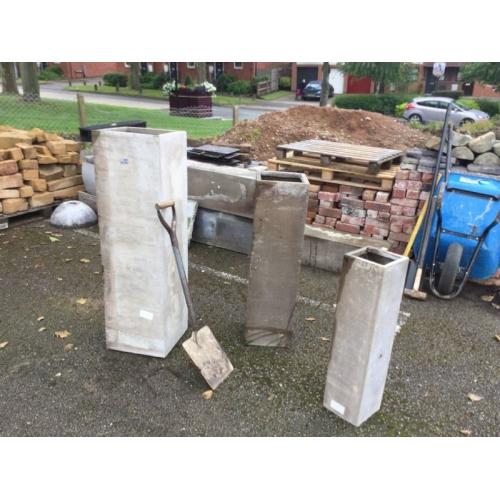 Fibre clay garden planters