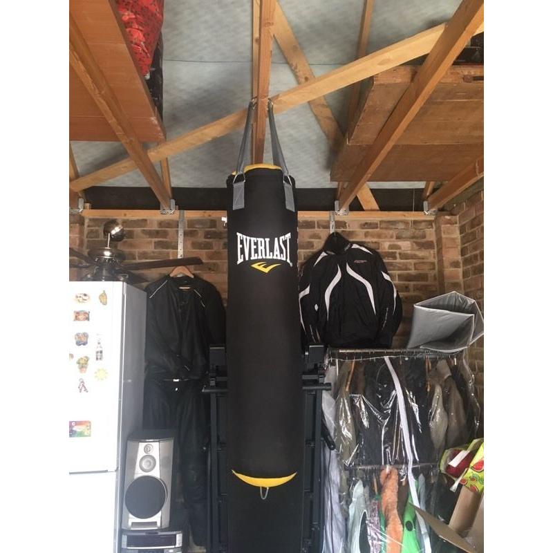 Everlast 4ft punch bag with gloves and pads