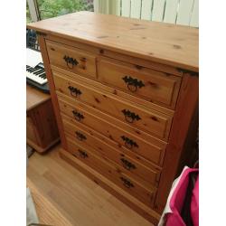 Drawer, shelves, couch