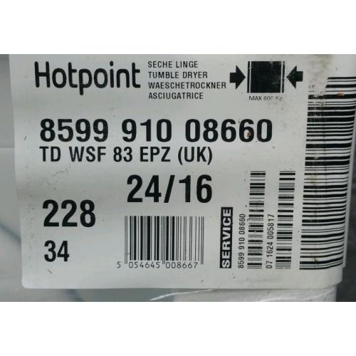 Brand new hotpot condenser tumble dryer 8kg