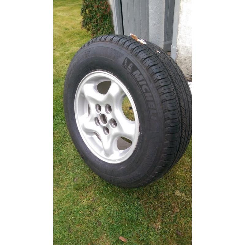 Range Rover Alloy with New Michelin 'Latitude' tyre